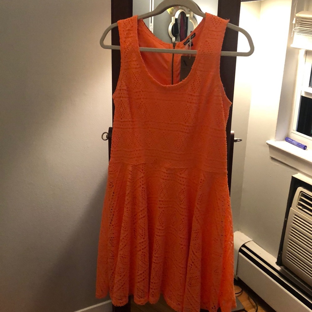 Express Dress size Large Neon Orange